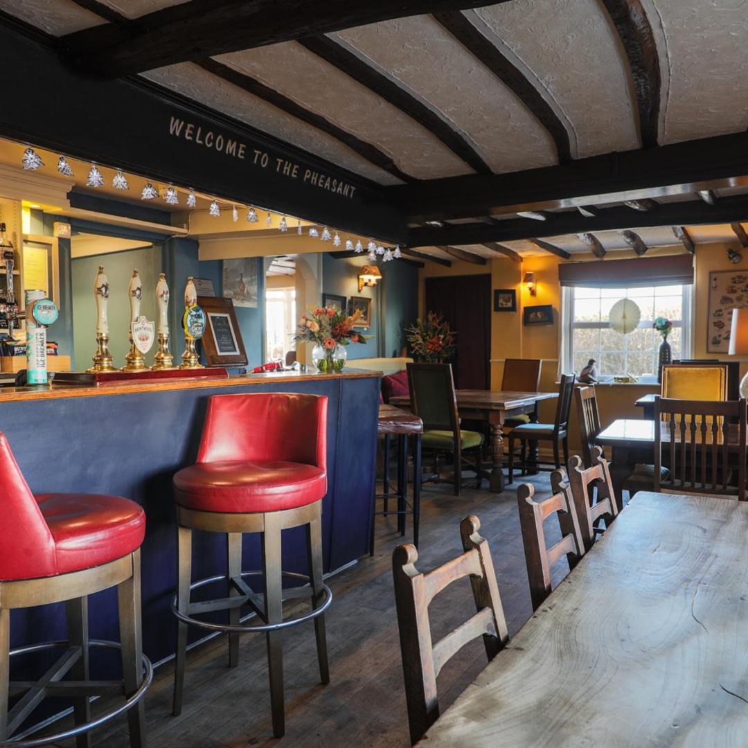 The Pheasant Public House & Hotel Gestingthorpe Esterno foto
